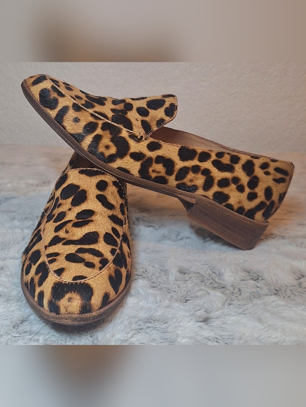 Madewell Frances Loafer in Leopard Printed Calf Hair - 6.5